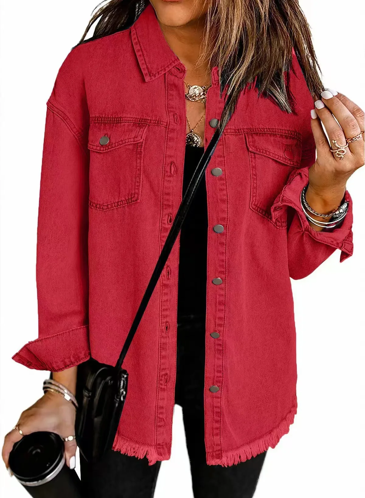 Chemisier en jean tendance pour femme – Image 7