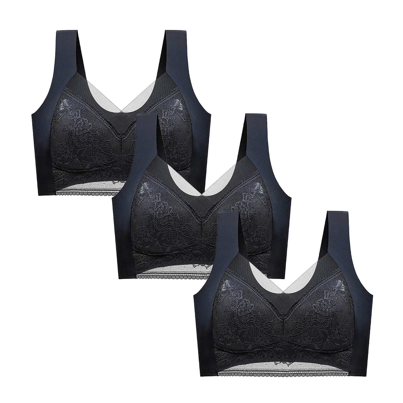 Soutiens-gorge push-up en dentelle pour femme – Image 4