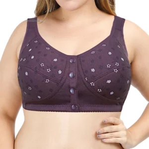 Soutien-gorge en coton  avec fermeture à l'avant