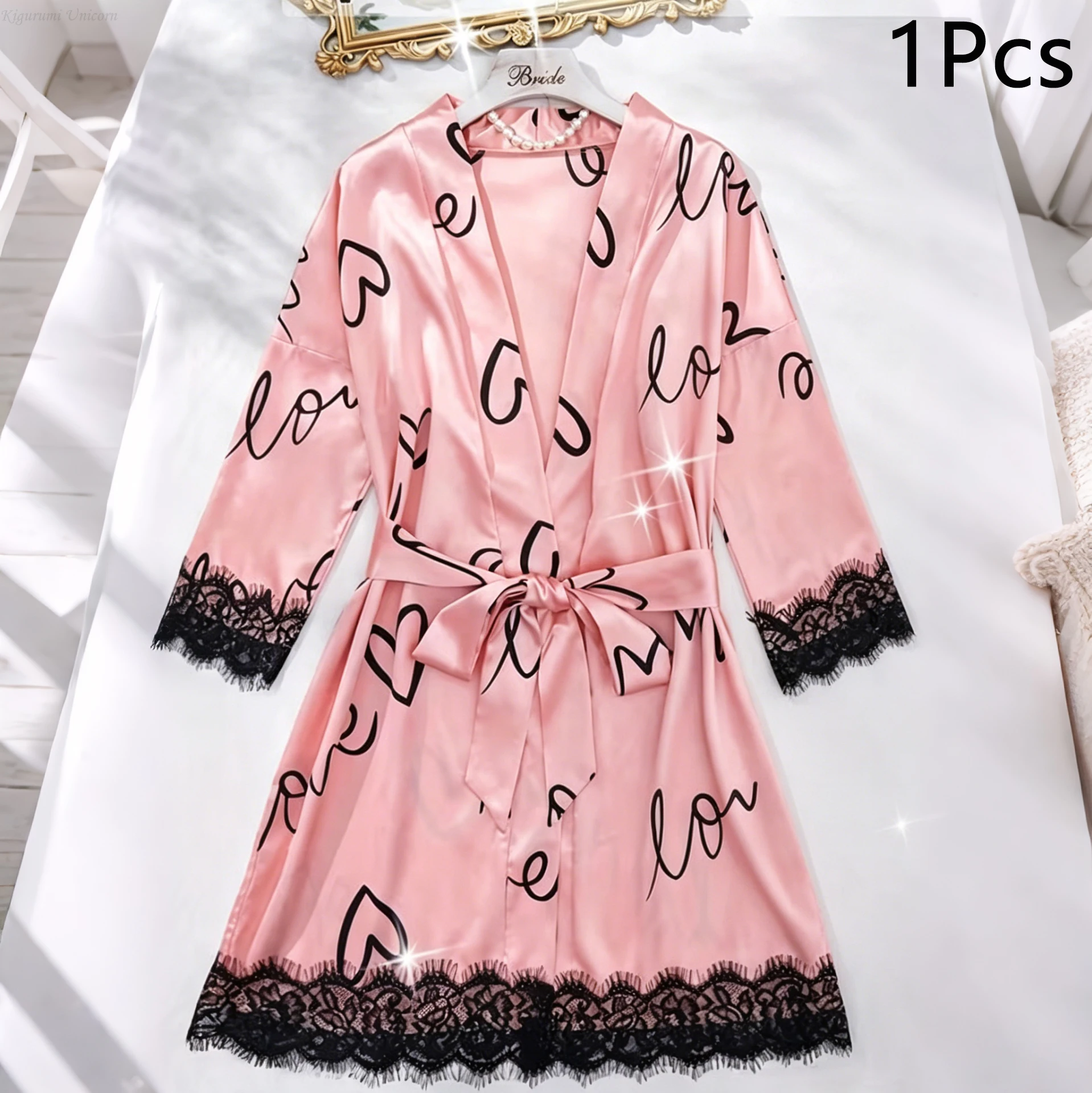Pyjama élégant en satin et soie pour femme – Image 5