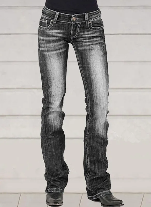 Pantalon évasé pour femme style Y2K vintage – Image 2