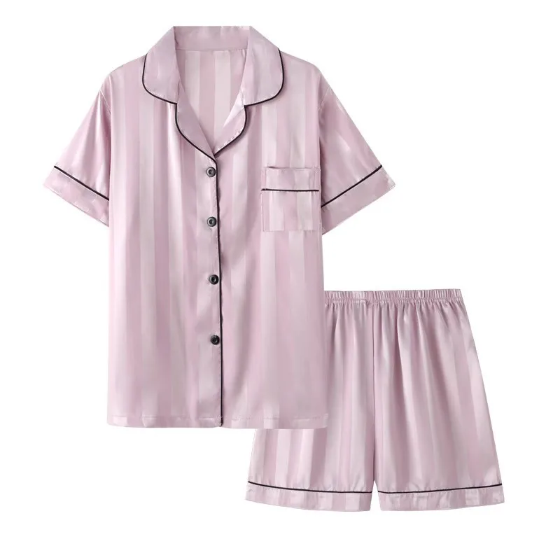 Ensemble de 2 pièces : pyjama femme en soie glacée – Image 5