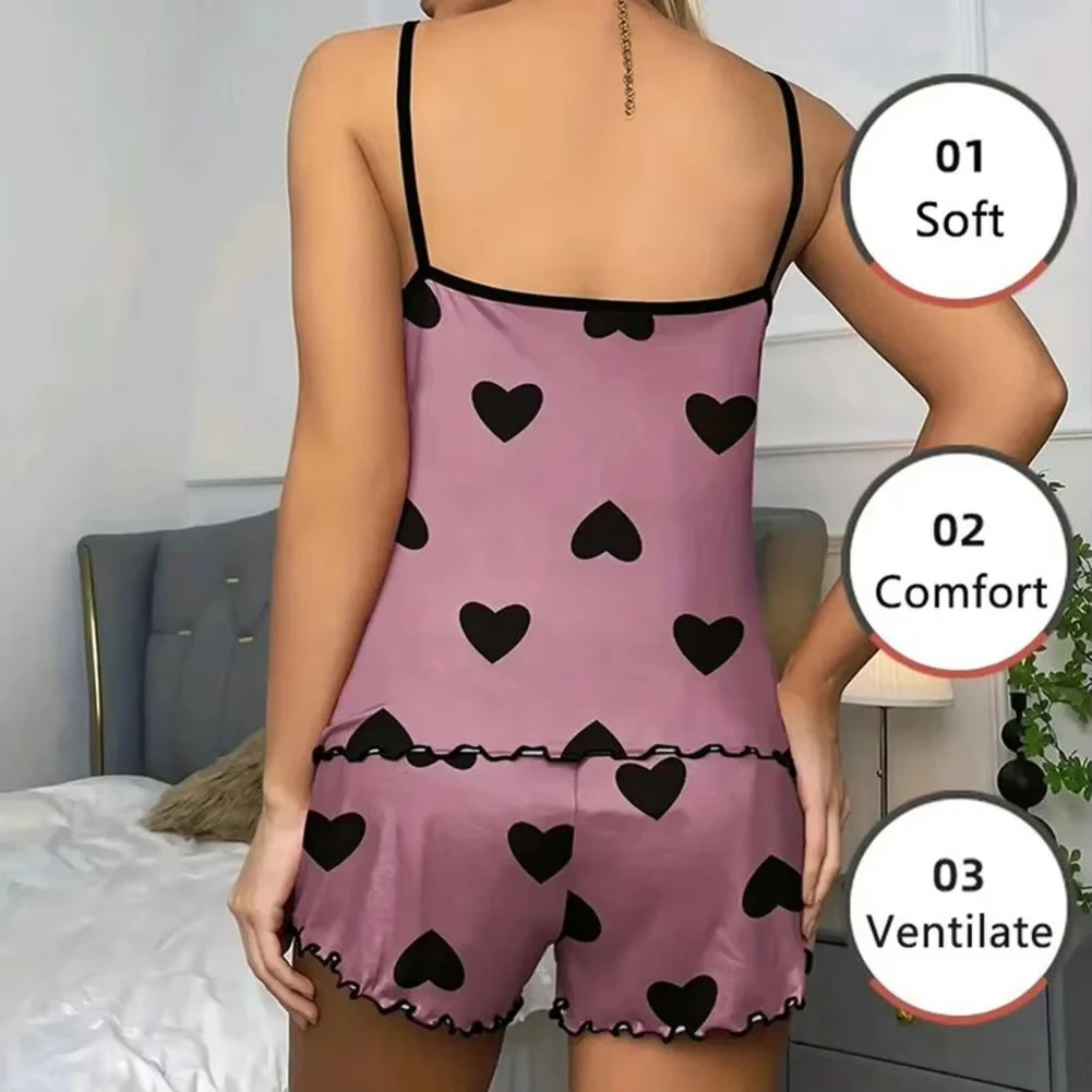 Ensemble de pyjama pour femme (t-shirt et short) – Image 2