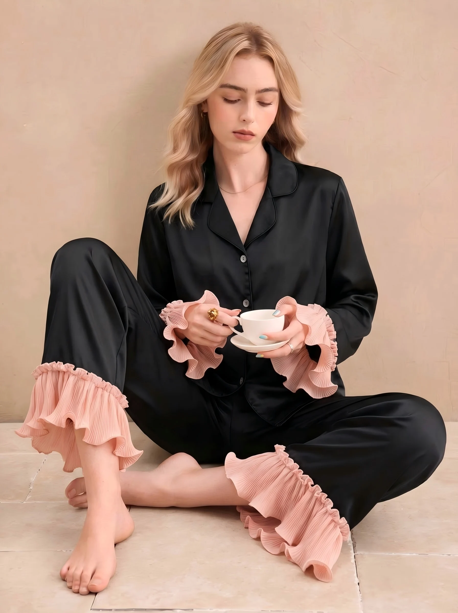 Pyjama deux pièces (haut à manches longues et pantalon) – Image 3