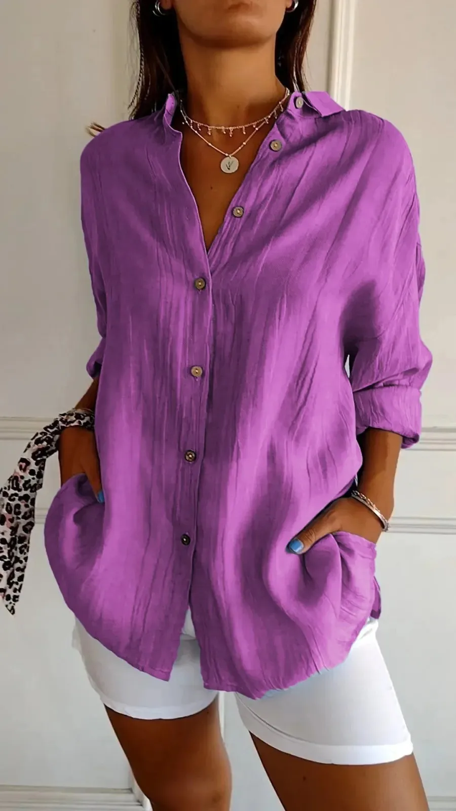 Blouse pour femme, coupe ample – Image 4