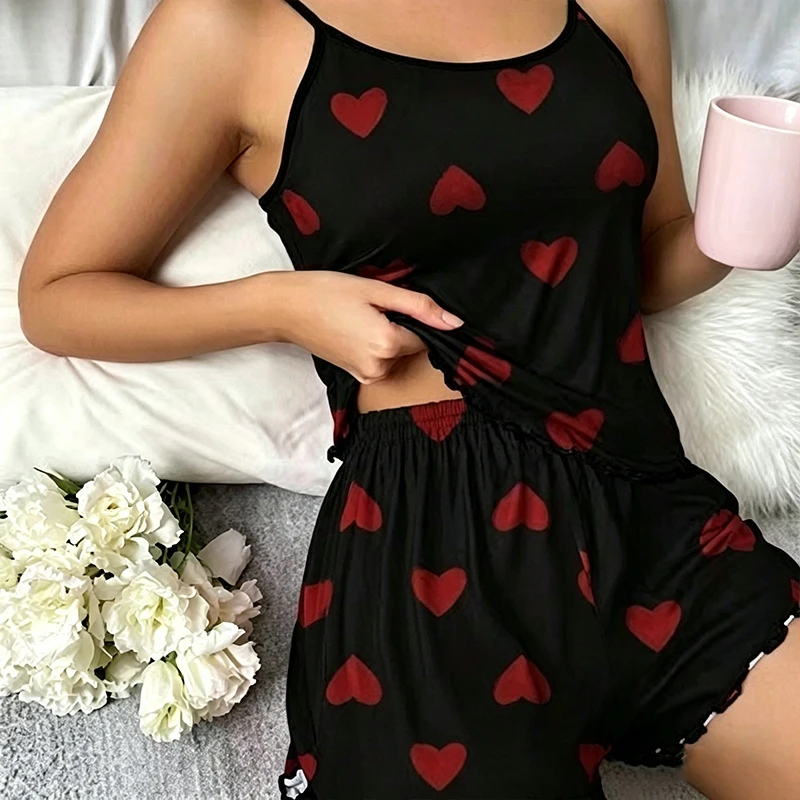 Ensemble de pyjama pour femme (t-shirt et short) – Image 3
