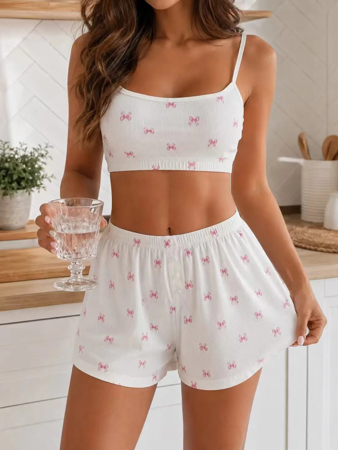Ensemble de pyjama d'été 2 pièces pour femme – Image 4