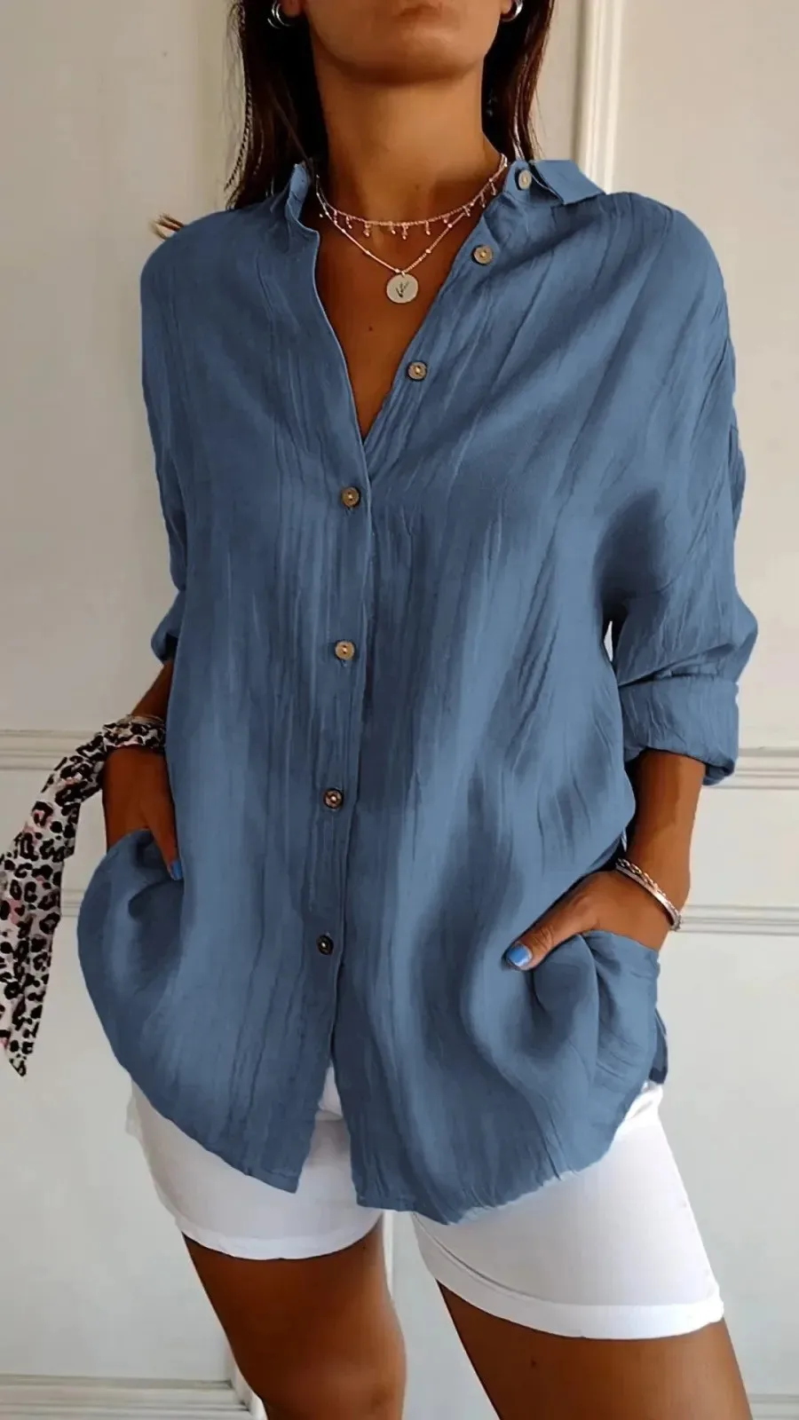 Blouse pour femme, coupe ample – Image 12
