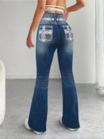 Jean évasé pour femme style vintage « bootcut »