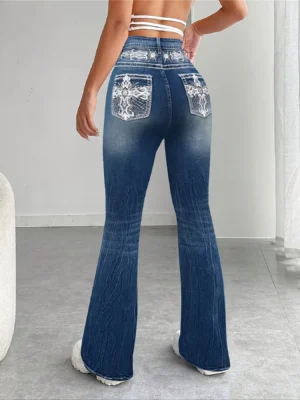 Jean évasé pour femme style vintage « bootcut »
