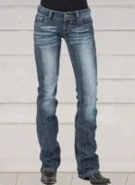 Pantalon évasé pour femme style Y2K vintage