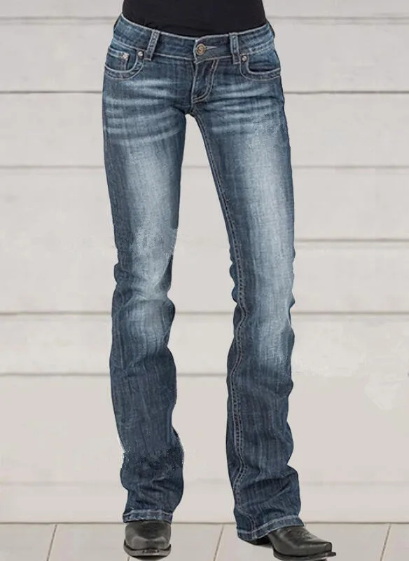 Pantalon évasé pour femme style Y2K vintage