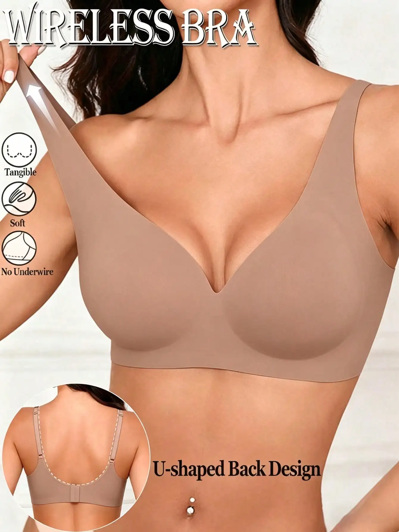 Soutien-gorge push-up sans coutures pour femme – Image 4