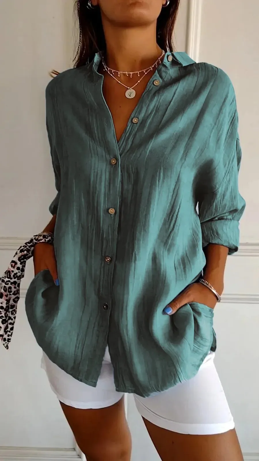 Blouse pour femme, coupe ample – Image 3