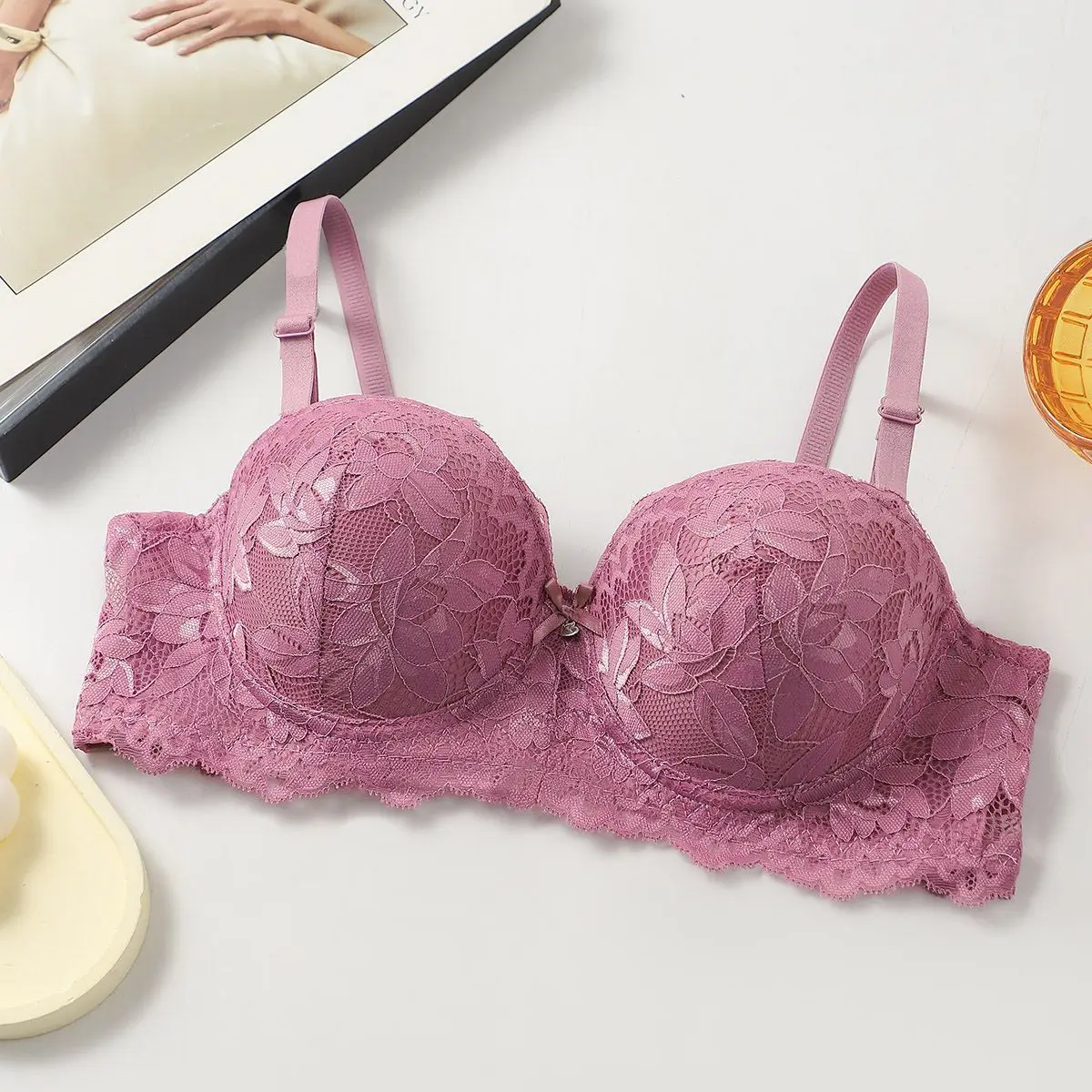Soutien-gorge en dentelle push-up avec armatures – Image 8